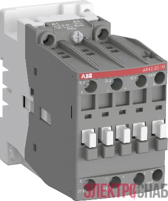 Контактор AX40-30-10-80 40А AC3 с катушкой управления 220-230В АС ABB 1SBL321074R8010