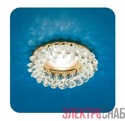 Светильник Venecia 51 04 70 декор. из огран. стекла MR 16 основание зол.; стекло прозр. ИТАЛМАК IT8286