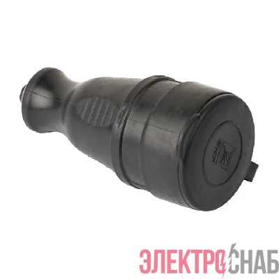 Розетка переносная 16А IP44 230В 2P+PE с защ. крышкой каучук PROxima EKF RPS-012-16-230-44-r