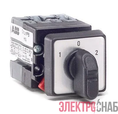 Переключатель 3-х поз. OMU1PB 1 ур. 10А IP65 ABB 1SCA022532R5960/9CNB022532R5960