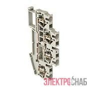 Колодка клеммная ST-2.5 26А двойн. пружинная сер. EKF plc-jxb-st-2.5-4-2