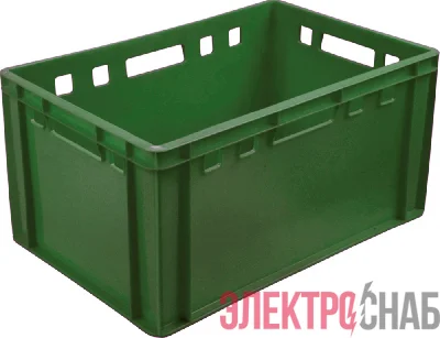 Ящик 600х400х300 сплошной Е3 зеленый 210 210