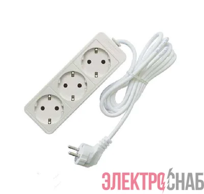 Удлинитель 3х3м с заземл. 16А IP20 3.5кВт ПВС Союз 481S-6303