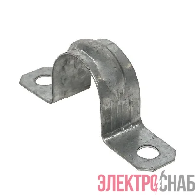 Скоба крепежная двухлапковая d21-22мм метал. (уп.10шт) PROxima EKF sm-2-21-22-r