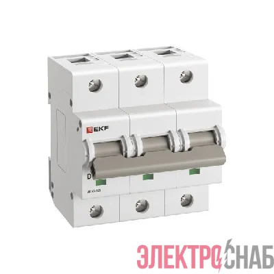 Выключатель автоматический 3п D 40А 15кА ВА 47-125 PROxima EKF mcb47125-3-40D