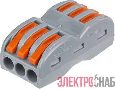 Клемма монтажная 14 222 NTC-R-3х3-6-B5 (уп.5шт) NAVIGATOR 14222