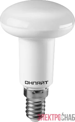 Лампа светодиодная 71 651 OLL-R50-5-230-2.7K-E14 5Вт 2700К тепл. бел. E14 500лм 176-264В ОНЛАЙТ 71651