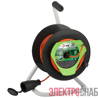 Удлинитель на катушке 1х30м без заземл. RP-1-2x0.75-30m ПВС 2х0.75 Эра Б0059768