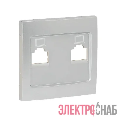 Панель лицевая Валенсия для розетки 1-м RJ-45 сталь PROxima EKF ESK01-L-035-30