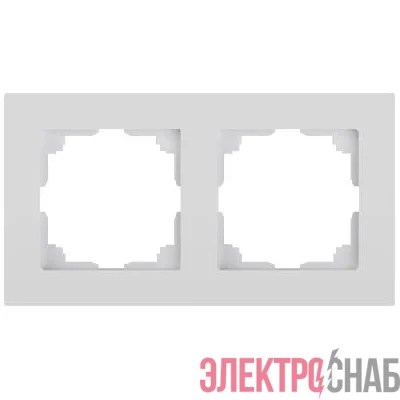 Рамка 2-м СП Accent 6-502-01 бел. Intro Б0063749