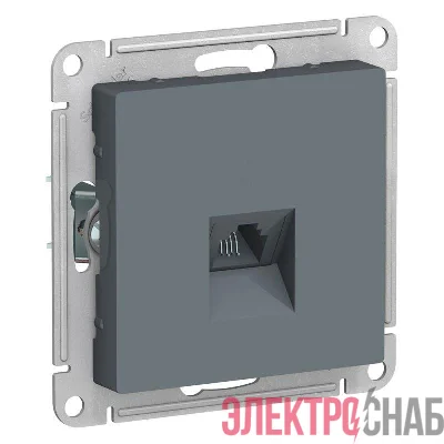 Механизм розетки телефонной 1-м СП AtlasDesign RJ11 грифель SchE ATN000781