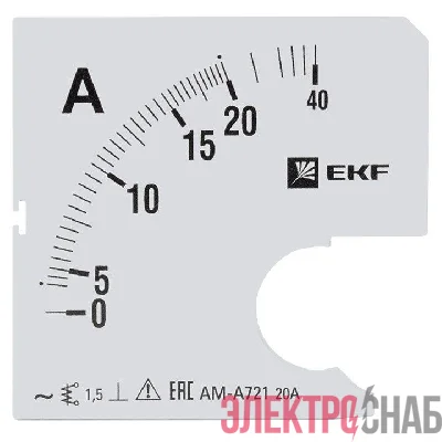 Шкала сменная для A721 20/5А-1.5 PROxima EKF s-a721-20