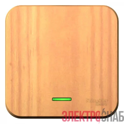 Выключатель 1-кл. ОП Blanca 10А IP20 (сх. 1) 250В с подсветкой ясень SE BLNVA101105