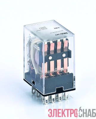 Реле промежуточное ПР-102 3А 220В DC 4 конт. с LED-индикацией DEKraft 23814DEK