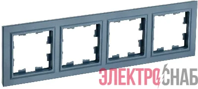 Рамка 4-м BRITE РУ-4-БрМ маренго IEK BR-M42-K35