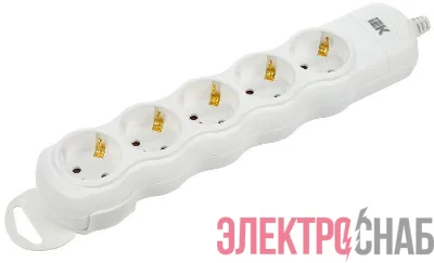 Колодка удлинителя 5-мест. с заземл. РПр05 IEK WYP10-D-KP-16-05-ZS-K01