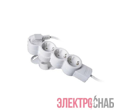 Удлинитель 4х3м с заземл. 10А IP20 ПВС 3х0.75 REV 32012 0