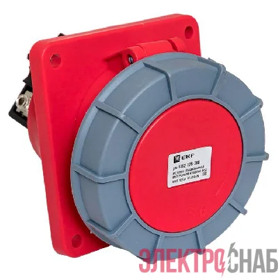 Розетка стационарная внутренняя угловая 4452 3Р+РЕ+N 125А 380В IP67 PROxima EKF ps-4452-125-380