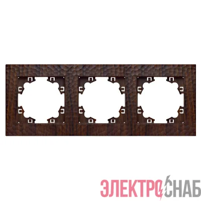 Рамка 3-м Афина фактурная универс. венге Universal A10045-V