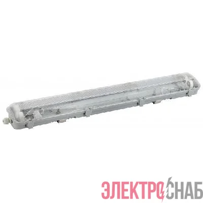 Светильник SPP-102-0-002-120 под 2 светодиодные лампы T8 G13 2х1276 c рассеивателем из поликарб. Эра Б0052438