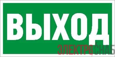 Пиктограмма "Выход" ПЭУ 010 260х130 PC-M MIZAR STANDARD (уп.2шт) СТ 2502002850