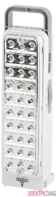 Фонарь TL30 аккум. 4В 1.5А.ч 30хLED ЗУ 220В Трофи Б0002595