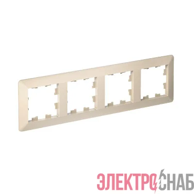 Рамка 4-м AtlasDesign Air беж./дым. бел. SE ATN220204