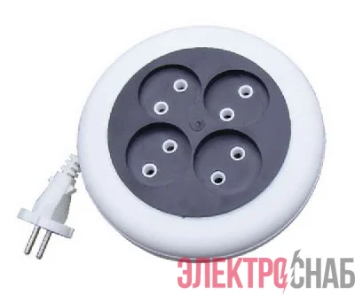 Удлинитель-рулетка 4х7м без заземл. 6А IP20 У6-002 ШВВП 2х0.75 UNIVersal 002-7М