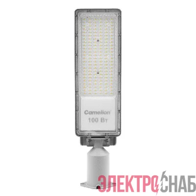 Светильник THL-1006 100Вт 5700К IP65 12000лм 180-240В 500х130х79 КСС "Ш" 1/10 ПВ уличный Camelion 16342