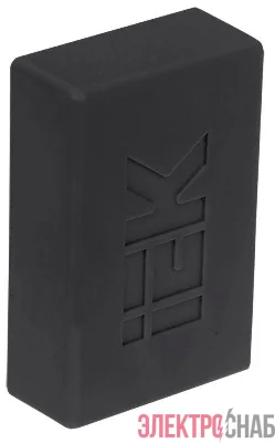 Заглушка КМЗ 25х16 черн. (уп.4шт) ELECOR IEK EL-KK10D-Z-025-016-K02