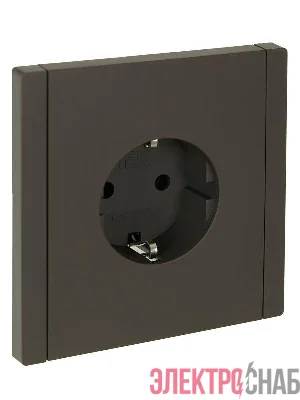 Розетка СП FORTE&PIANO FP316 16А с заземл. без защ. шторок винт. крепл. сер. IEK FP-R11-16-K03