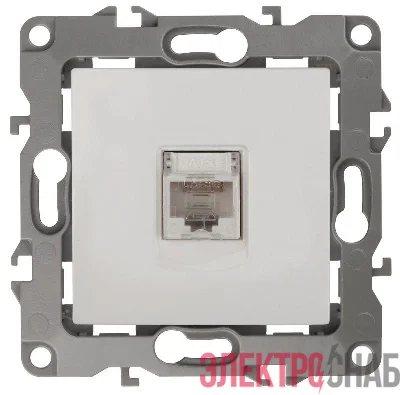 Розетка компьютерная Эра12 12-3107-01 RJ45 бел. Эра Б0014723
