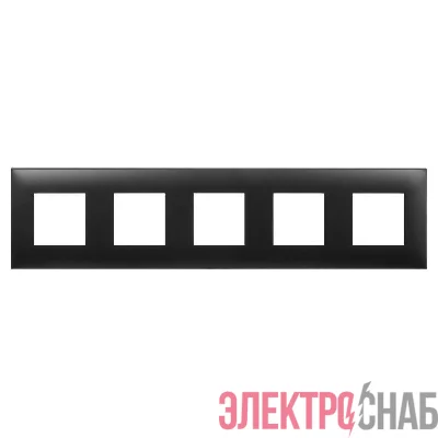 Рамка 5-м 10мод. Avanti "Черный матовый" DKC 4412900