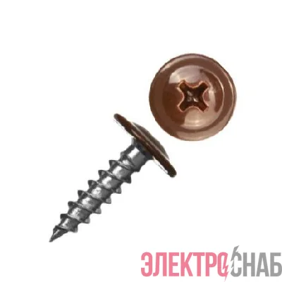 Саморез ШСММ 4.2х16 темн./корич. KP RAL 8017 (уп.20шт) Tech-Krep/Zitar 125488