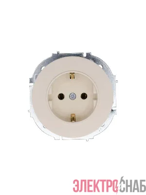 Розетка 1-м OSEN IP20 16А с заземл. ПБТ механизм сл. кость LEZARD 743-9088-122B