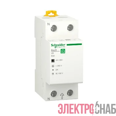 Реле напряжения RESI9 63А 1P+N 230В 50Гц SchE R9A12663