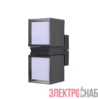 Светильник светодиодный архитектурный PWL-23095 2х8Вт 4000К BL IP54 фасадный исполнение двухсторон. черн. Pro JazzWay 5053151