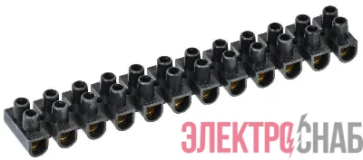 Колодка клеммная полистирол ЗВИ-30 н/г 6-16кв.мм черн. (блист.2шт) IEK UZV5-030-10-2
