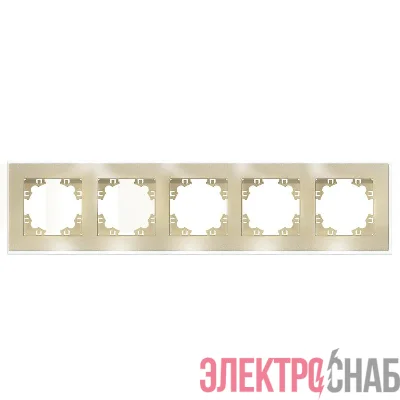 Рамка 5-м Афина стеклянная зол. UNIVersal 2294