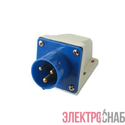 Вилка стационарная для наружной установки PPC 513 2Р+РЕ 16А 220В IP44 Pro JazzWay 5072817