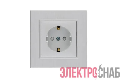 Розетка 1-м Karea LINE STAR с заземл. жемчуж. Makel 86100028