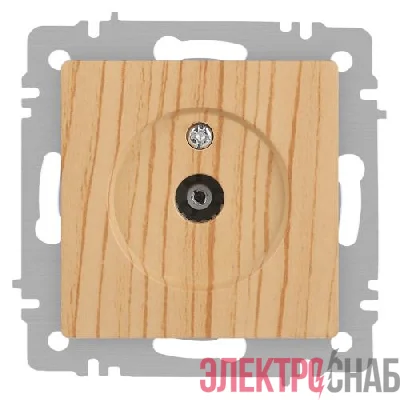 Розетка телевизионная одиночная TV СП Accent 6-301-11 IP20 сосна Intro Б0063622