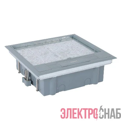 Коробка напольная 12мод. (2х6) для горизонт. размещ. электроустан. оборуд. с пластик. крышкой Leg 088172