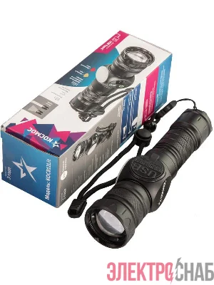Фонарь аккумуляторный ручной 10Вт LaserLED Li-ion 26650 3000мА.ч с магнитом алюм. КОСМОС KOC812Lit