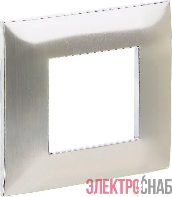 Рамка 1-м SKANDY SK-F31N металл никель IEK SK-M12-M-K50