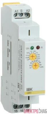 Реле задержки выключения ORT 1 контакт 12-240В AC/DC IEK ORT-B1-ACDC12-240V
