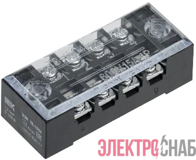 Блок зажимов БЗН ТВ-1504 1.5кв.мм 15A 4 пары IEK YZN41-04-001-K02