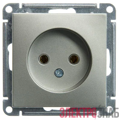 Розетка 1-м СП W59 16А IP20 без заземл. без защ. шторок механизм шампань SE RS16-153-4-86