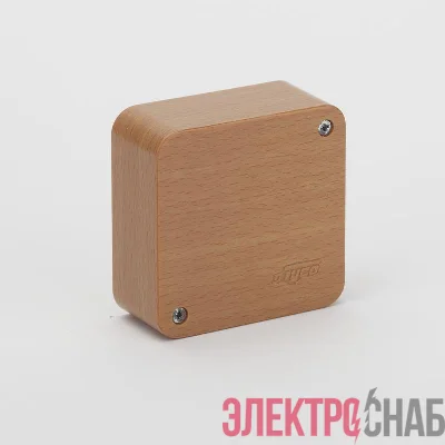 Коробка распределительная ОП 79х79х32мм IP40 бук (светл. основа) Ruvinil 65004-38М
