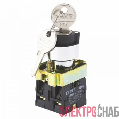 Переключатель NP2-BG41 2 полож. с возвратом 1НО IP40 CHINT 573767